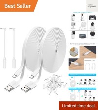 Versatile 2 Pack 25FT Power Cable Compatible with Wyze, Blink, and Nest Cam picture