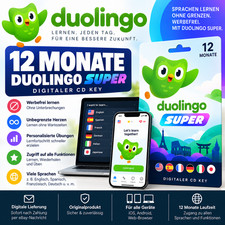 Duolingo Super | 12 Month / 1 Year | Premium Subscription | Digital Code / Key picture