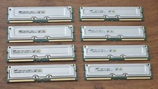 Samsung Lot Of 8 Silver RAM Memory MR16R082GBN1-CK8 2(256) 2(128) & 4(64) A4.3 picture