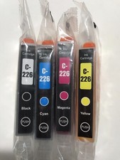 New C-226BK C-226Y C-226M C-226C Ink Cartridges Set Black Yellow Magenta Cyan picture