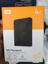 New Sealed WD My Passport 5TB External USB 3.0 Portable Hard Drive - Black picture