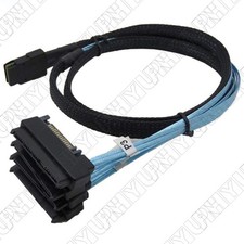 1 x Mini SAS 36Pin SFF-8087 to 29+15Pin 4 x SFF-8482 SATA Power Cable Adapter 1M picture
