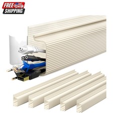 YECAYE Cable Management Under Desk, 94.2 in, Cable Raceway, Beige picture