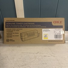 Genuine OKI Okidata 44318601 C710 C711 High Yield Yellow Toner Cartridge NEW picture