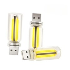 3PCS USB Car Interior Lights, Plug-in Glass Bottle Ambient Lamps for Yellow picture