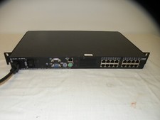 IBM 32P1651 520-283-006 16 PORT CONSOLE MANAGER KVM SWITCH 1735-R16 W/ BRACKETS picture