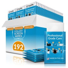 XL Screen Cleaning Wipes, Lint-Free and Streak-Free, Fast-Drying, Removes Dus... picture
