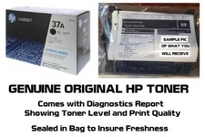 Mostly New Genuine HP 37A Toner Cartridge Printer-Tested 60% Toner NO BX CF237A picture