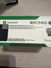Genuine Lexmark 80C1HK0 801HK Black High Yield Toner New CX410 CX510 OEM Sealed picture