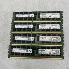Micron 16GB 2RX4 PC3-14900R 64GB (4x16GB) RAM Memory DDR3 1866MHz Kit HP 712383 picture
