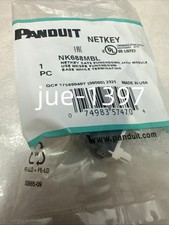 Panduit NetKey NK688MBL Cat6 Keystone Jack black Module (Box of 50)Free shipping picture