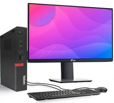Lenovo M920x Tiny PC Intel i5-8th 8GB RAM 128GB SSD 24” LED Wi-Fi Windows 11 Pro picture