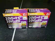 Memorex 3 DVD+R  & 3 DVD+RW 6 Pack Set / Lot of 2 - Blank DVD 4.7GB 4 Hour - NEW picture