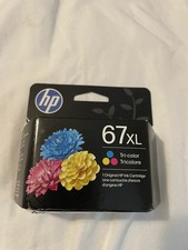HP Printer Ink 67 XL Tri Color New in Box Exp. 2/28  picture