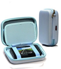Navitech Light Blue Hard GPS Case For The TomTom Car Sat Nav GO Premium 5 