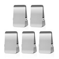 Chip Clips Stainless Steel Heavy Duty 2.48 5 Pcs + 1 Silver BURLIHOME picture