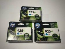 Lot Of 3 HP 935 XL Cyan Ink Cartridge - Exp 08/2023 - New picture