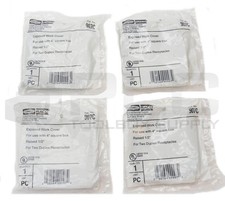 LOT OF 4 NEW HUBBELL RACO 907C TWO DUPLEX RECEPTACLE COVER 4