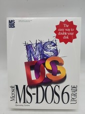 Vintage Microsoft MS DOS 6 Upgrade 3.5