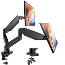 Dual Monitor Stand 13-32in Screen Adjustable Swivel VESA Gas Spring Desk Mount picture