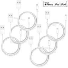 USB Charger Cable 3/6Ft For iPhone 13 12 11 XS XR X 8 7 6S 6 5 Charging Cord Lot picture