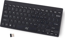 Mini Keyboard 2.4G Wireless Thin Light 78 Keys USB Multimedia Small for Pc picture