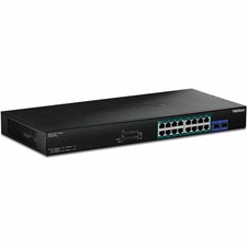 TRENDnet 18-Port Gigabit 4PPoE Switch, NDAA / TAA compliant TPE-BG182G picture