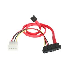 Startech SAS729PW18 18IN SAS 29-PIN TO SATA W/ LP4 POWER CABLE picture