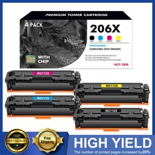 With Chip 206X Toner fits For HP 206X Color Laserjet Pro M283fdw M283cdw M255dw picture