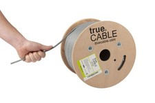 CMR Bulk Cable trueCABLE Cat6 500ft Blue 23AWG 550MHz Solid picture
