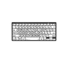 Logickeyboard Braille LargePrint Black/White PC Keyboard, US English picture