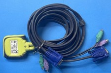 IOGEAR GCS62 MiniView Micro 2-Port PS/2 VGA KVM Switch Hot Keys 6ft picture