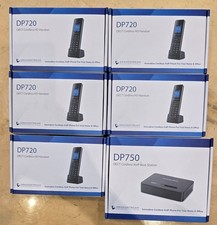 5 Grandstream DP720 DECT Cordless HD VoIP Telephone Handset + DP750 Base Bundle picture