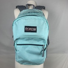 Trans by Jansport Backpack Laptop Sleeve School Bag Aqua 4 Pockets Adjustable picture