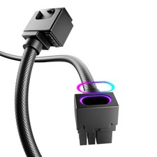 Hydrus-8PIN GPU PSU Extension Cable ARGB Light, Copper Wire Power Extension picture