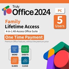 TrulyOffice 2024 Lifetime License 5 Users Windows macOS MS Office Compatible picture