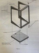 Swing EZ Wall Mount Rack Shelf Ortronics 19-35-T18DB  35” H x 19' W x 18” D picture