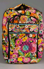 Vera Bradley Quilted Floral Cotton Laptop Backpack 15in Padded Multicolor picture