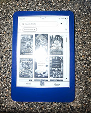 Amazon Kindle 6in (2022) Blue 16gb W/ Lockscreen Ads picture