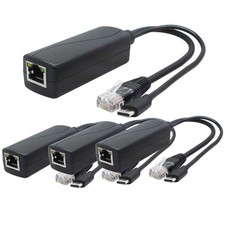 4-Pack 5V PoE Splitter, USB Type C, 48V to 5V 2.4A, IEEE 802.3af Compliant, 1... picture