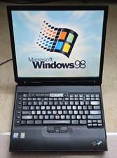 IBM ThinkPad A31 Laptop Windows 98 & XP Dual Boot, Floppy Drive, Works Great picture