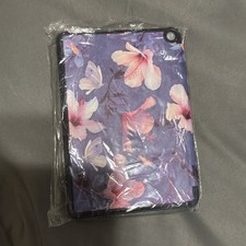Purple Pink Floral Folding Folio Tablet Case Multicolor picture