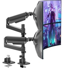 MOUNTUP Dual Monitor Stand Fits 49 45 42 40 39 34 32 Inch Screens, Heavy Duty... picture