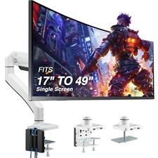 AVLT Heavy Duty Single Monitor Desk Mount Arm USB 3.0 AUX Ports 17