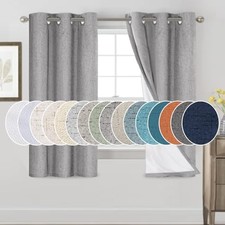 Light Grey 100% Blackout Curtains 64