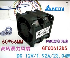 Delta GFC0612DS DC12V 1.92A 6056 60*60*56MM High Speed Server Cooling Fan picture