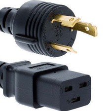 RiteAV Heavy Duty Locking Power Cord, L6-30P/IEC320 C19, 12 AWG, 20A, 250V picture