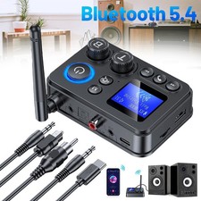 RX/TX Bluetooth 5.4 Transmitter Receiver 3.5mm AUX TV Home Stereo Audio Adapter+ picture