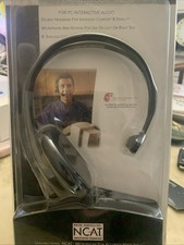 Labtec C-316 Black Headband Headsets w/ Boom Microphone PC Voice Access NEW picture