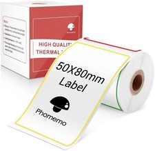 50x80mm Sticker Label Self-Adhesive Thermal Paper 100PCS/Roll for M110/M220 picture
